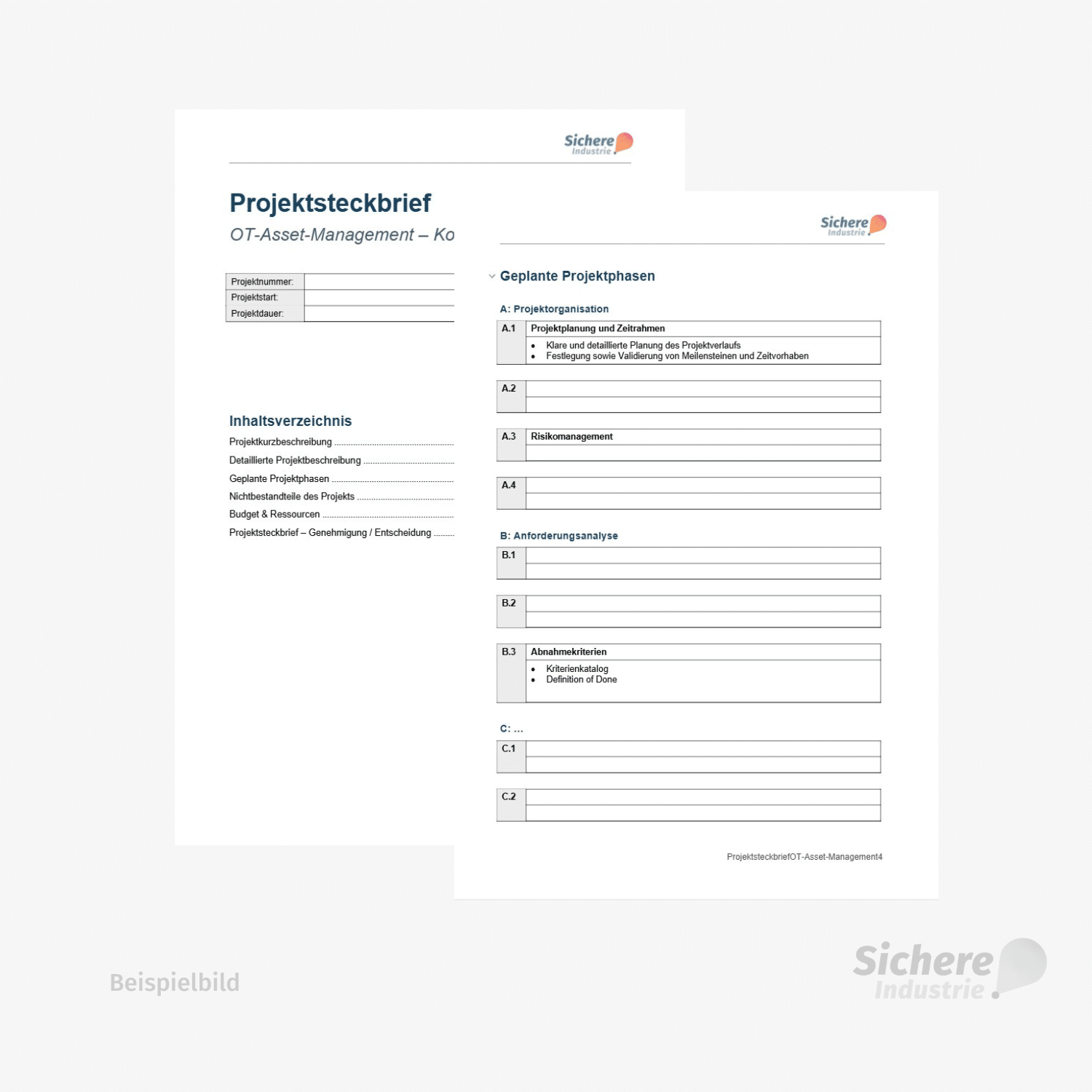 Projektsteckbrief OT-Asset-Management Beispielbild