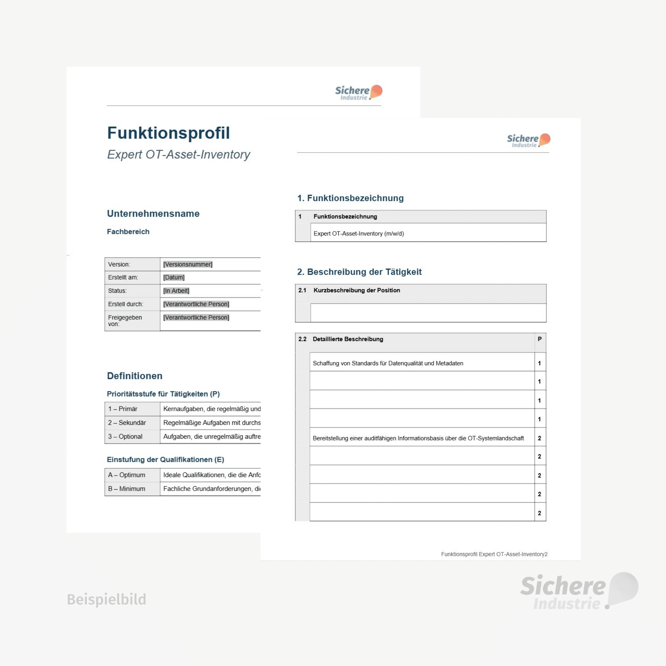 Funktionsprofil Expert OT-Asset-Inventory Beispiel