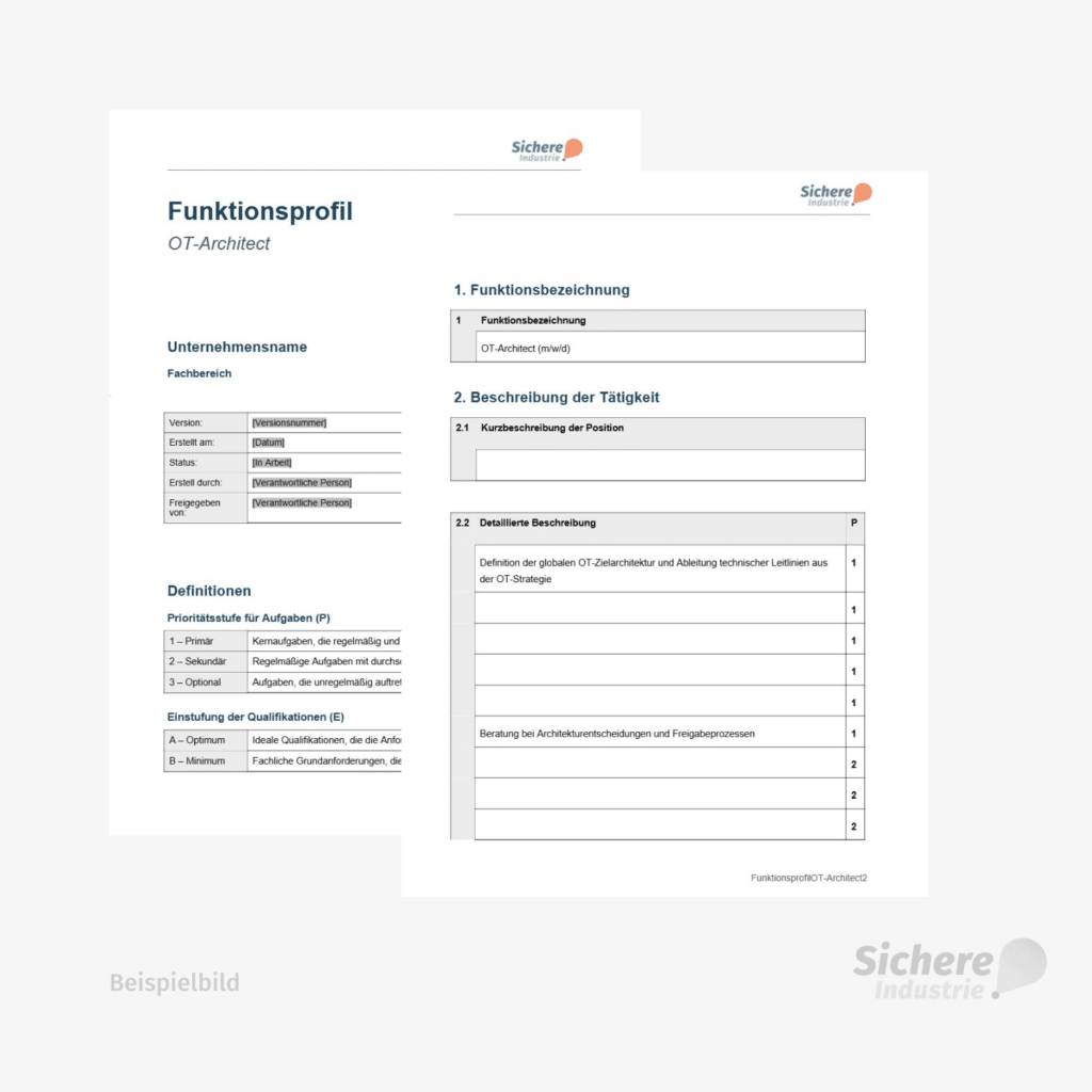 Funktionsprofil OT-Architect Beispiel