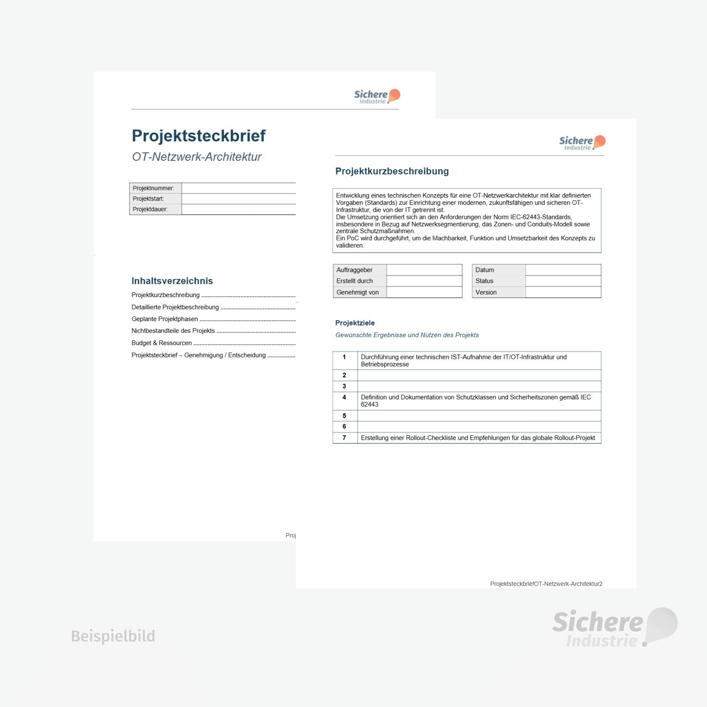Projektsteckbrief OT-Netzwerk-Architektur Beispielbild